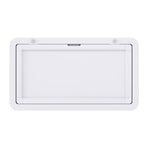 Weisshorn Caravan Table 800 x 450mm Folding Lockable White, Lockable