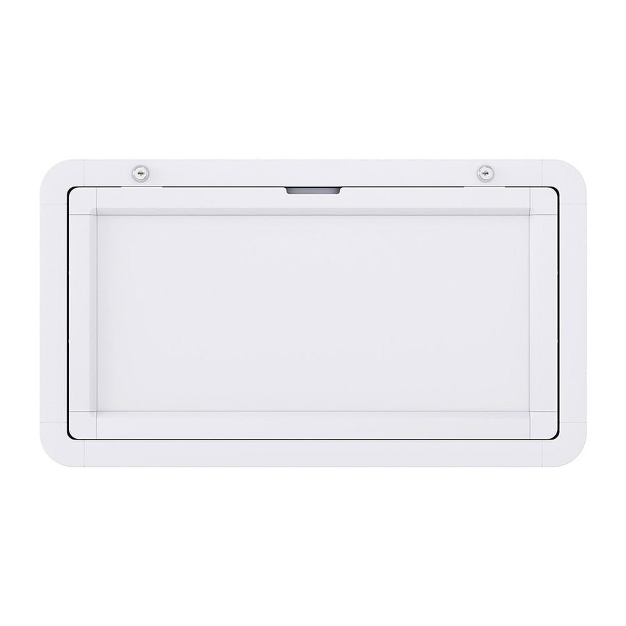 Weisshorn Caravan Table 800 x 450mm Folding Lockable White, Lockable