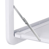 Weisshorn Folding Caravan Table with Lockable Child-Safe Design - 800 x 450mm, White - Top-Down View