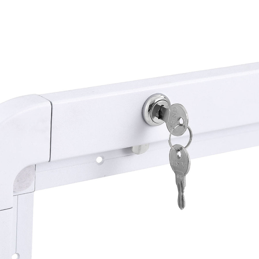 Weisshorn Caravan Table 800 x 450mm Folding Lockable White, image 5