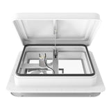 Weisshorn Caravan Roof Vent Fan Air Exhaust Hatch 12V RV Motorhome Camper White - Side View