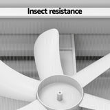 Weisshorn Caravan Roof Vent Fan Air Exhaust Hatch 12V RV Motorhome Camper White - Rear View