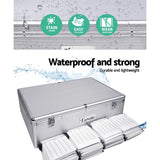 Embellir CD Case DVD Cases Storage Box 1000 Discs Aluminium Case DVD Folders - 45-Degree Angle
