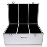 Embellir CD Case DVD Cases Storage Box 500 Discs Aluminium Case DVD Folders - Front View