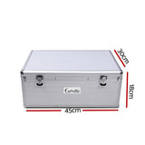 Embellir CD Case DVD Cases Storage Box 500 Discs Aluminium Case DVD Folders - Side View