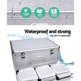 Embellir CD Case DVD Cases Storage Box 500 Discs Aluminium Case DVD Folders - 45-Degree Angle