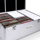 Embellir CD Case DVD Cases Storage Box 500 Discs Aluminium Case DVD Folders - Close-Up Angle