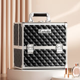 Embellir Makeup Case Beauty Organiser Bag Travel Large Cosmetic Storage Portable - Close-Up Angle