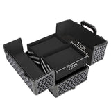 Embellir Makeup Case Beauty Trolley Cosmetic Organiser Box Travel Wheels Diamond - Side View
