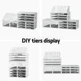 Embellir Makeup Case Acrylic Cosmetic Organizer Storage Box Jewellery Holder - Top-Down View