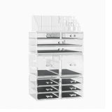Embellir Makeup Case Acrylic Cosmetic Organizer Storage Box Jewellery Holder - Side View