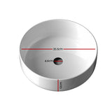 Cefito Bathroom Basin Ceramic Vanity Sink Hand Wash Bowl 35x12cm - Front View