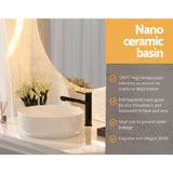 Cefito Bathroom Basin Ceramic Vanity Sink Hand Wash Bowl 35x12cm - Top-Down View