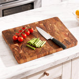 5-Star Chef Acacia Wooden Cutting Board End Grain Chopping Board - Extra Image