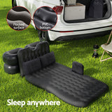 Weisshorn Car Mattress 176x80 Inflatable SUV Back Seat Camping Bed Charcoal - Rear View