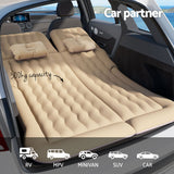 Weisshorn Car Mattress 175x130 Inflatable SUV Back Seat Camping Bed Beige - Top-Down View