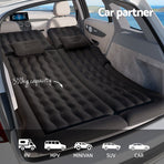 Weisshorn inflatable car mattress for SUV back seat, black, air pump and nozzles