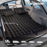 Weisshorn Car Mattress 175x130 Inflatable SUV Back Seat Camping Bed Black - Top-Down View