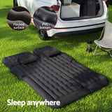 Weisshorn Car Mattress 175x130 Inflatable SUV Back Seat Camping Bed Black - Rear View