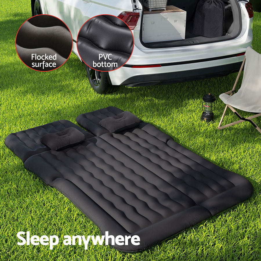 Weisshorn inflatable car mattress for SUV back seat, black, non-slip bottom