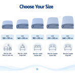 Giselle Cooling Blanket Double 180 x 210cm Summer Quilt Lightweight Hot Sleepers