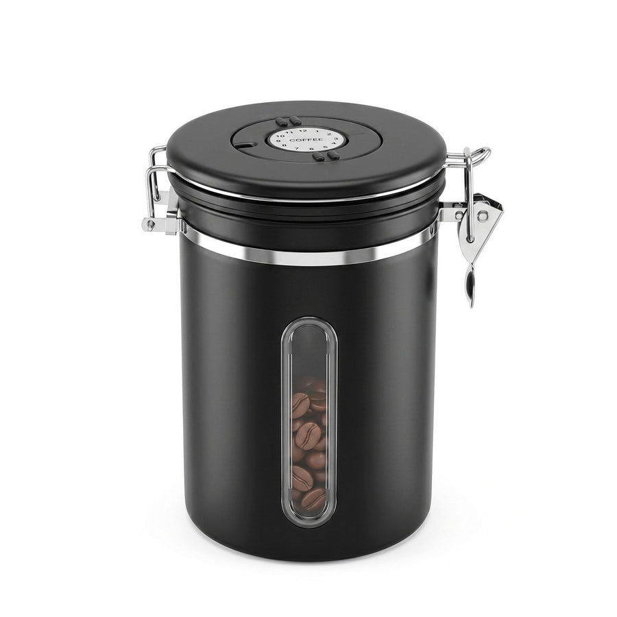 5-Star Chef 1.8L Stainless Steel Coffee Bean Storage Container Coffee Canister