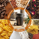 5-Star Chef 1.8L Stainless Steel Coffee Bean Storage Container Coffee Canister - Low Angle