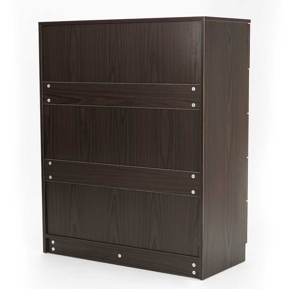 Sarantino Tallboy Dresser 6 Chest Of Drawers Cabinet Storage 85 x 39.5 x 105 in Brown