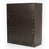 Sarantino Tallboy Dresser 6 Chest Of Drawers Cabinet Storage 85 x 39.5 x 105 in Brown