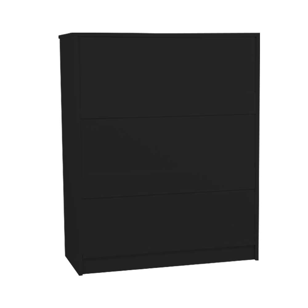 Sarantino Tallboy Dresser 6 Chest Of Drawers Cab 85 x 39.5 x 105 in Black