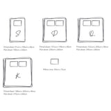 Cosy Club Washed Cotton Sheet Set Grey Double - Front View