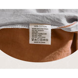 Cosy Club Cotton Bed Sheets Set Orange Brown Cover Double - Rear View