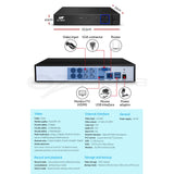 UL-tech CCTV Security System 4CH DVR 4 Cameras 4TB Hard Drive - Rear View