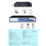 UL-tech CCTV Security System 8CH DVR 8 Cameras 4TB Hard Drive - Rear View