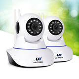 UL-tech 1080P Wireless IP Cameras Security WIFI Cam White - Low Angle