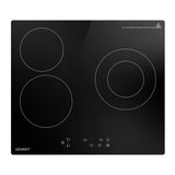 Devanti 60cm Touch Control Electric Ceramic Cooktop with 4 High-Power Burners and Timer