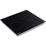 Devanti 60cm Touch Control Electric Ceramic Cooktop with 4 High-Power Burners and Timer