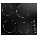 Devanti Electric Ceramic Cooktop 60cm - Front View