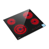 Devanti Ceramic Cooktop 5 Cooking Zone 4 Electric Hobs Touch Control 7600W Black - Extra Image