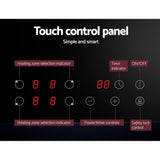 Devanti 60cm Electric Ceramic Touch Control Cooking Hob - Rear View