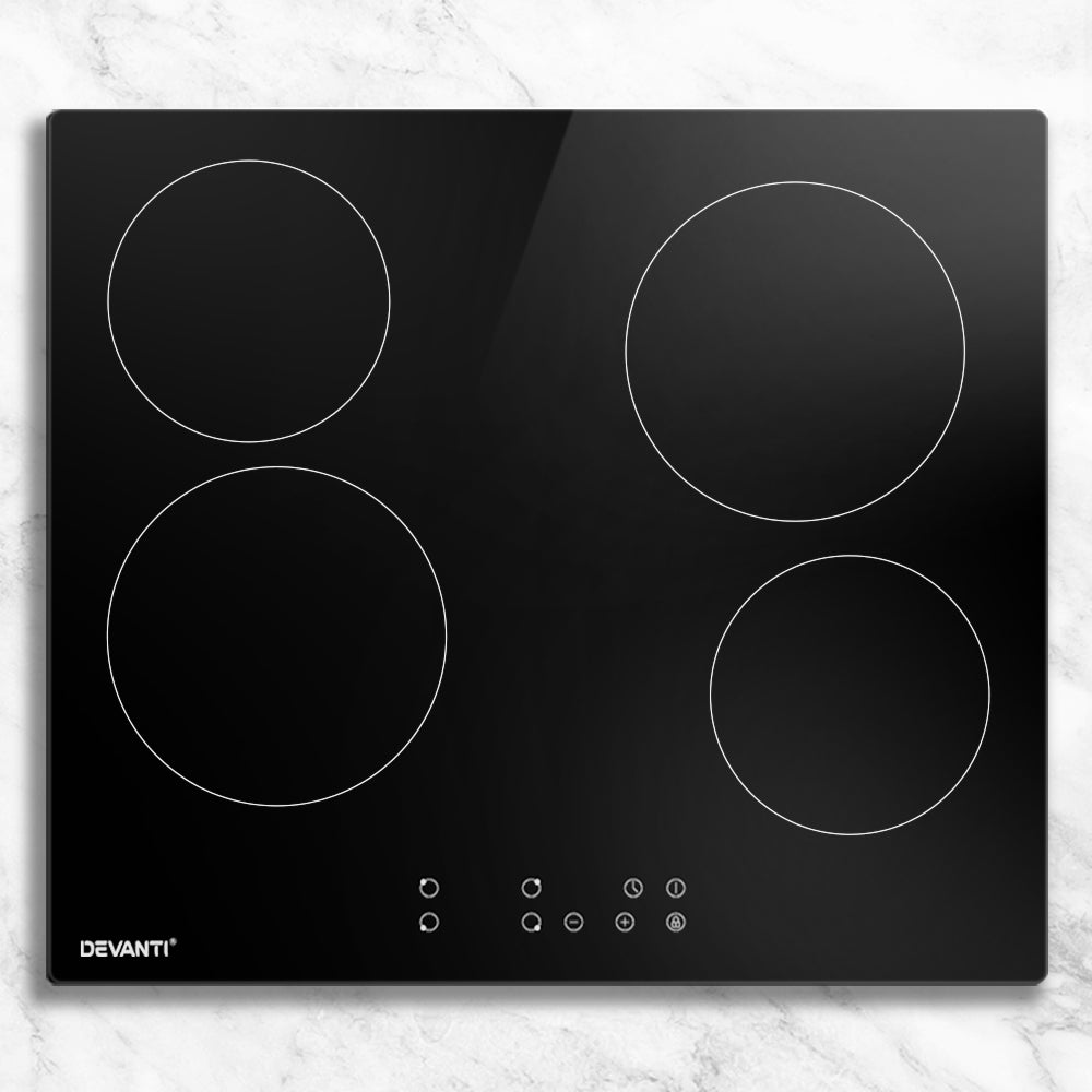 Devanti 60cm Electric Ceramic Touch Control Cooking Hob