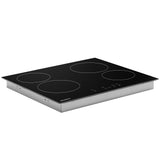 Devanti 60cm Electric Ceramic Touch Control Cooking Hob - Top-Down View