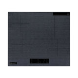 Devanti Electric Ceramic Cooktop 60cm Touch Control Grey - Top-Down View