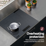 Devanti Electric Ceramic Cooktop 60cm Touch Control Grey - Extra Image