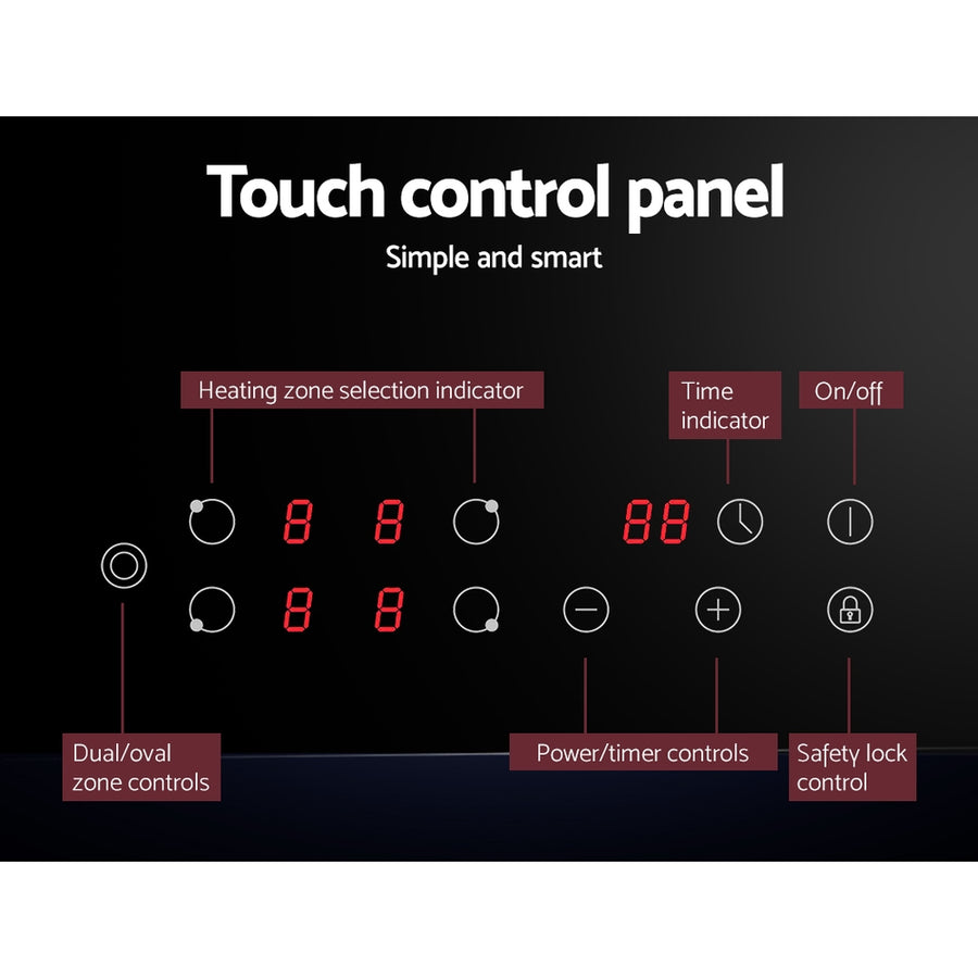 Devanti Electric Ceramic Cooktop 77cm, image 6