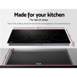 Devanti Electric Ceramic Cooktop 90cm - Front View