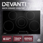 Devanti Electric Ceramic Cooktop 90cm, image 4