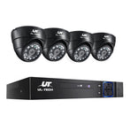 UL-TECH 1080P Security Camera System 4CH DVR with 4 CCTV Dome Cameras