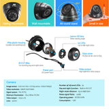 UL-tech CCTV Security System 8CH DVR 4 Cameras 1080p - Rear View