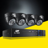 UL-tech CCTV Security System 8CH DVR 4 Cameras 1080p - Low Angle